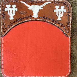University of Texas handmade leather mousepad